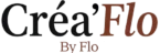 Logo Créa'Flo by Flo – créations artisanales en bois gravé et tissu cousu main