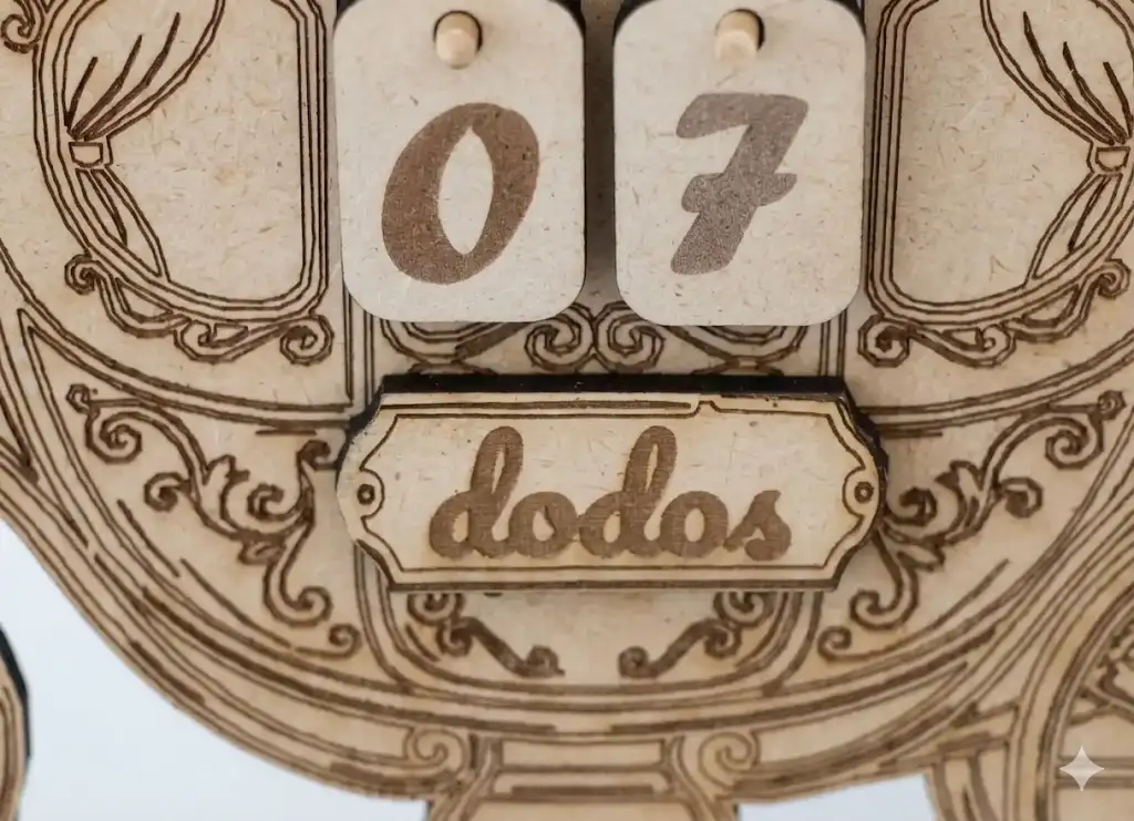 Le détail De l'objet Pour les enfants plus qu'un dodo Avant son anniversaire Fais avec soin en bois MDF